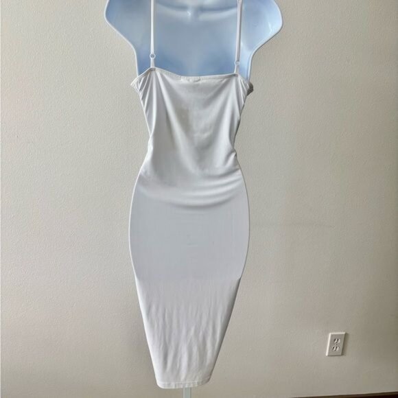 Y2K Tank Top Dress Large Duo Set Bodycon Straps Festival Streetwear Minimalist - Picture 10 of 13